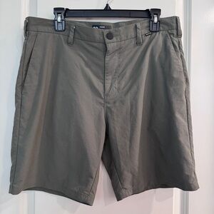 Hurley Nike Dri Fit Shorts Men's Olive Army Green Size 33